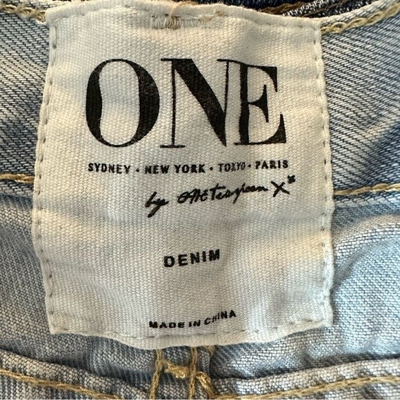 ONE By One Teaspoon Awesome Baggies Distressed Boyfriend Denim Jeans Size 26 - Picture 11 of 16